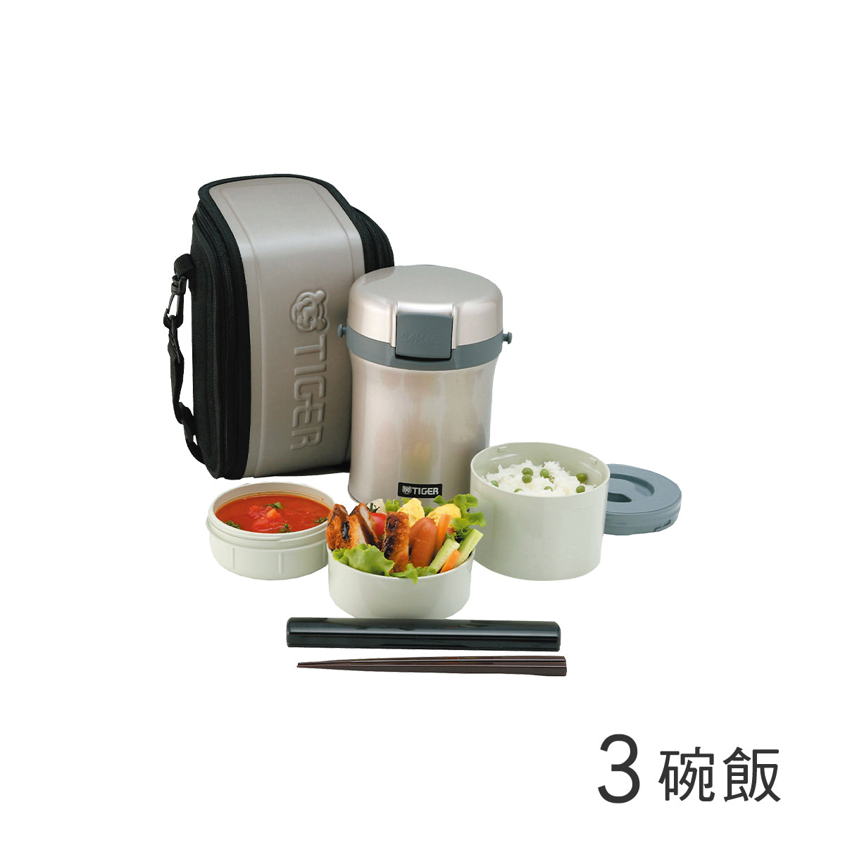 TIGER虎牌】不鏽鋼真空保溫飯盒3碗飯(LWU-B170) – 日本虎牌- Taiwan