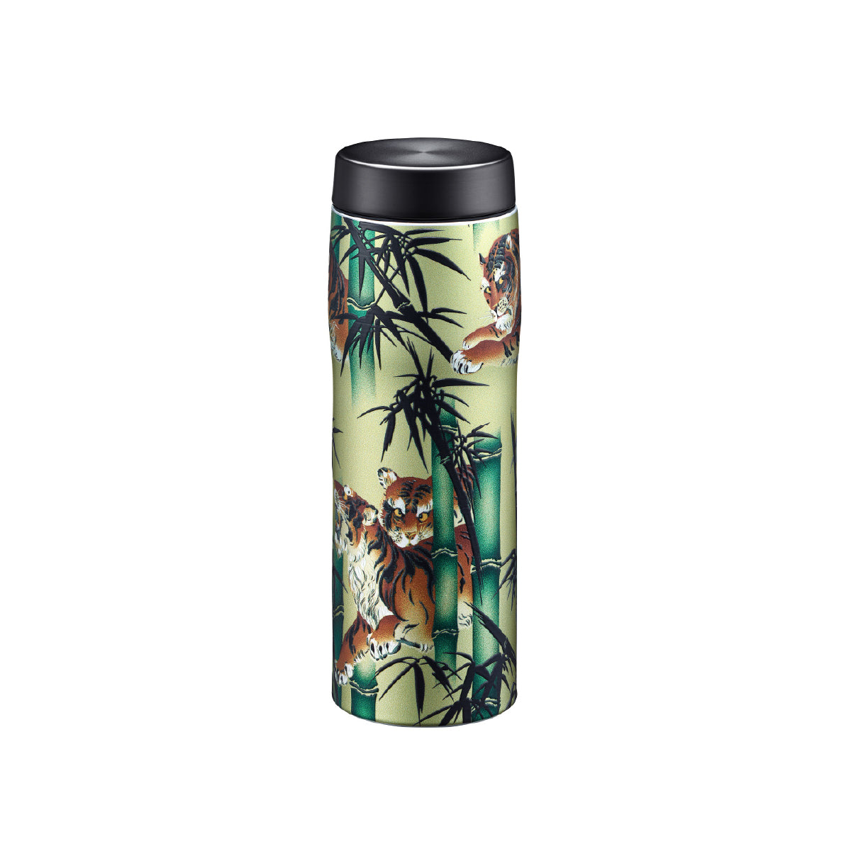 新品未使用品 TIGER×Pagong MJX-B048 大波 480ml TIGER虎牌】日本3D立體層疊圖紋_旋蓋式不鏽鋼保溫保冷杯480ml (MJX