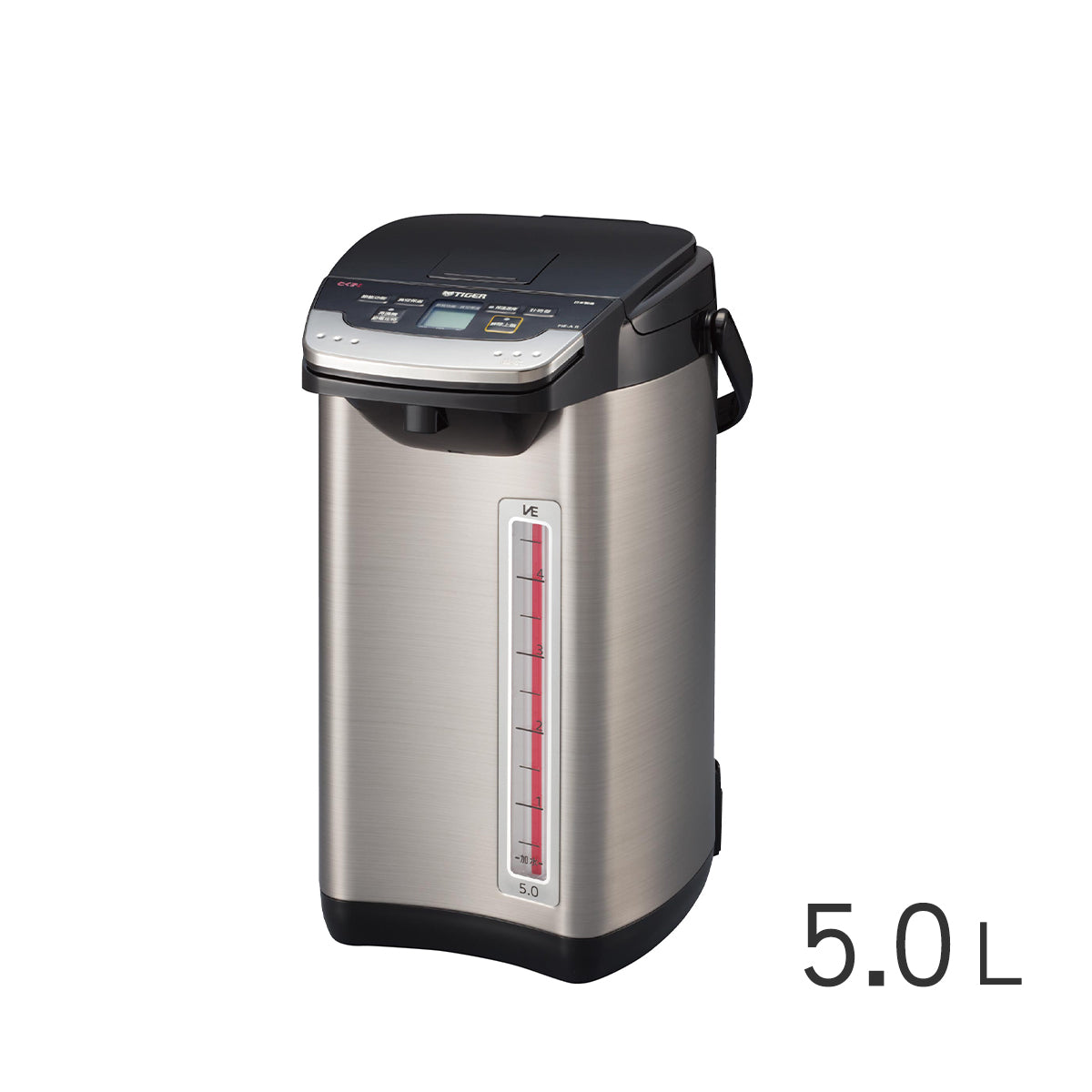 【日本製】無蒸氣VE節能省電真空熱水瓶  5.0L (PIE-A50R)
